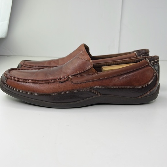 Florsheim Men's tan leather venetian loafer size 12 - Picture 4 of 10